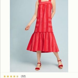 Maeve Tonal Striped Dress SZ S